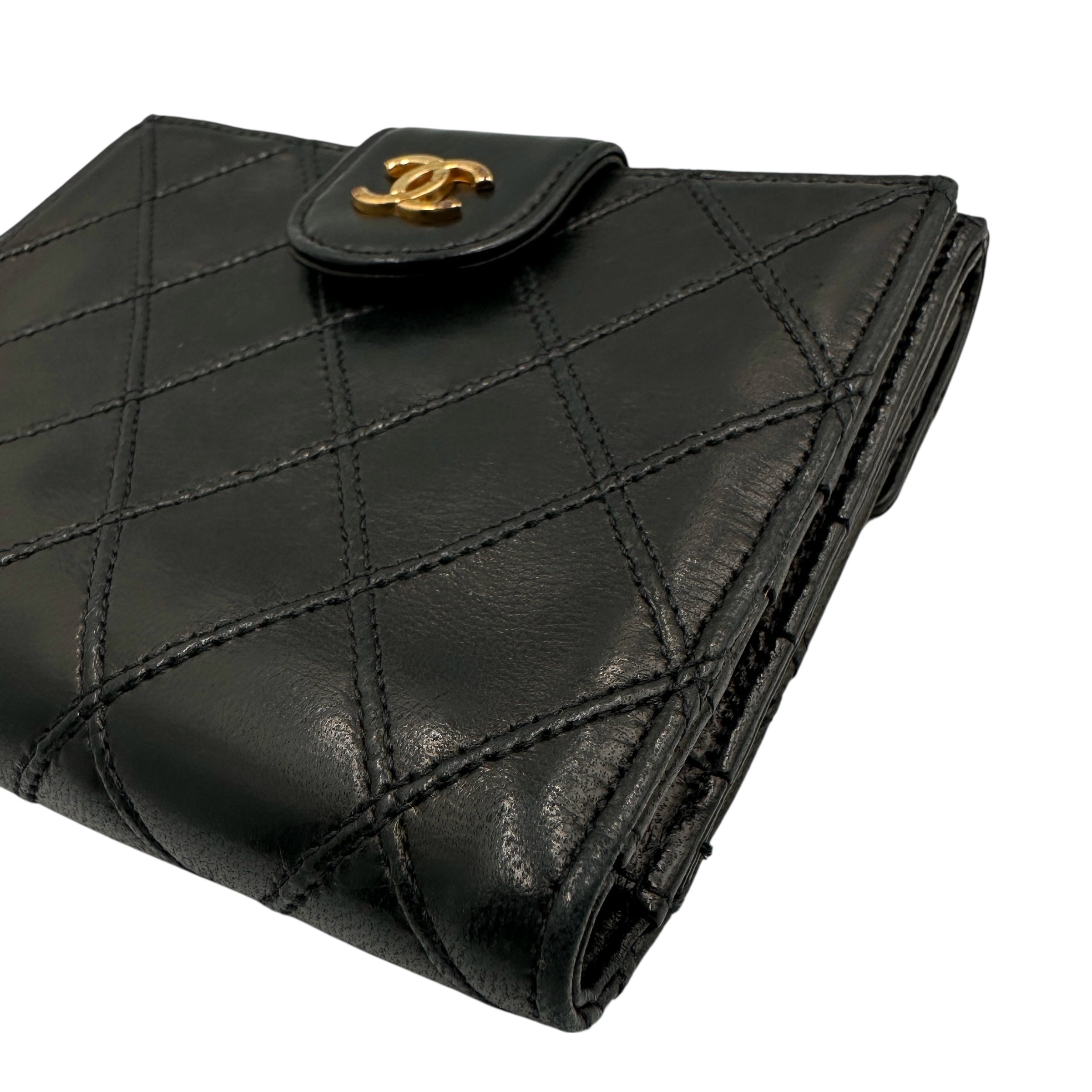 CHANEL ビコローレ Wホック 2つ折り財布 ラムスキン CHANEL（シャネル） ビコローレ Wホック 二つ折り財布 レディース