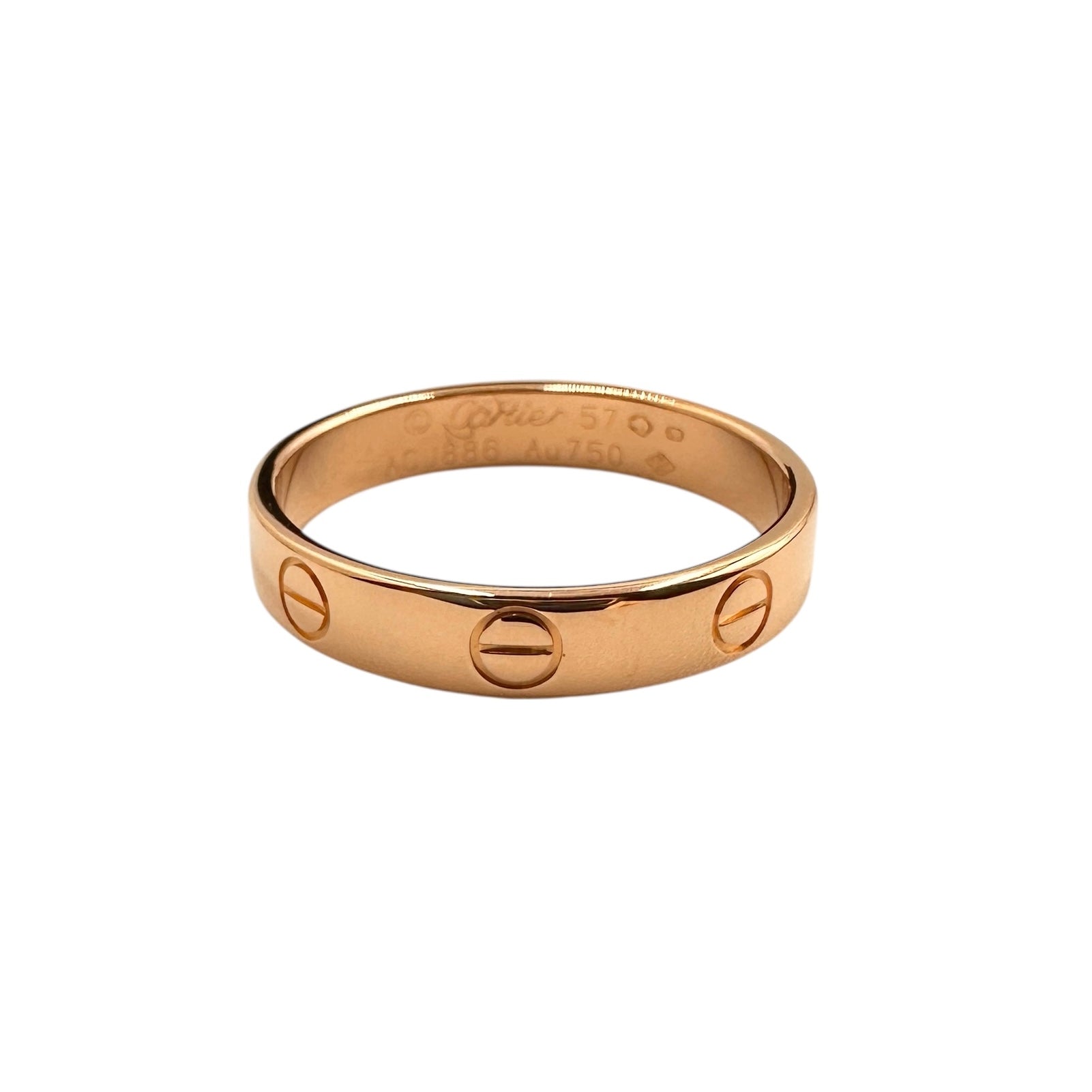 Cartier カルティエ ミニ ラブ リング K18PG #57