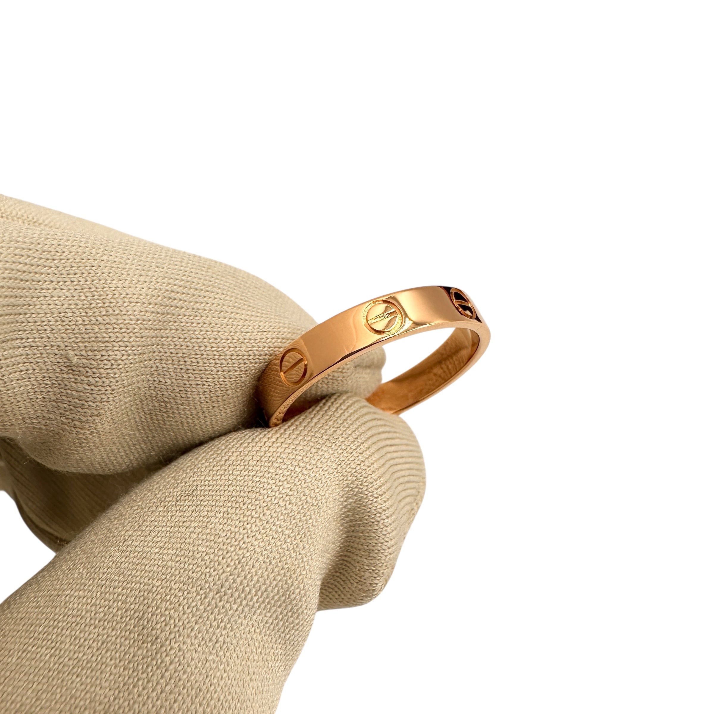 Cartier カルティエ ミニ ラブ リング K18PG #57