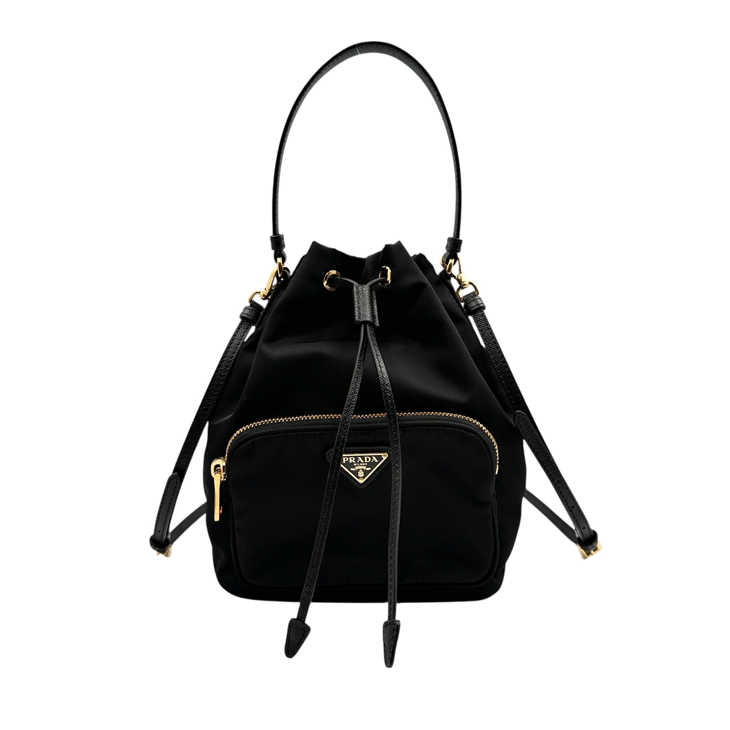 PRADA プラダ 1BH038 デュエット 巾着 2WAYバッグ