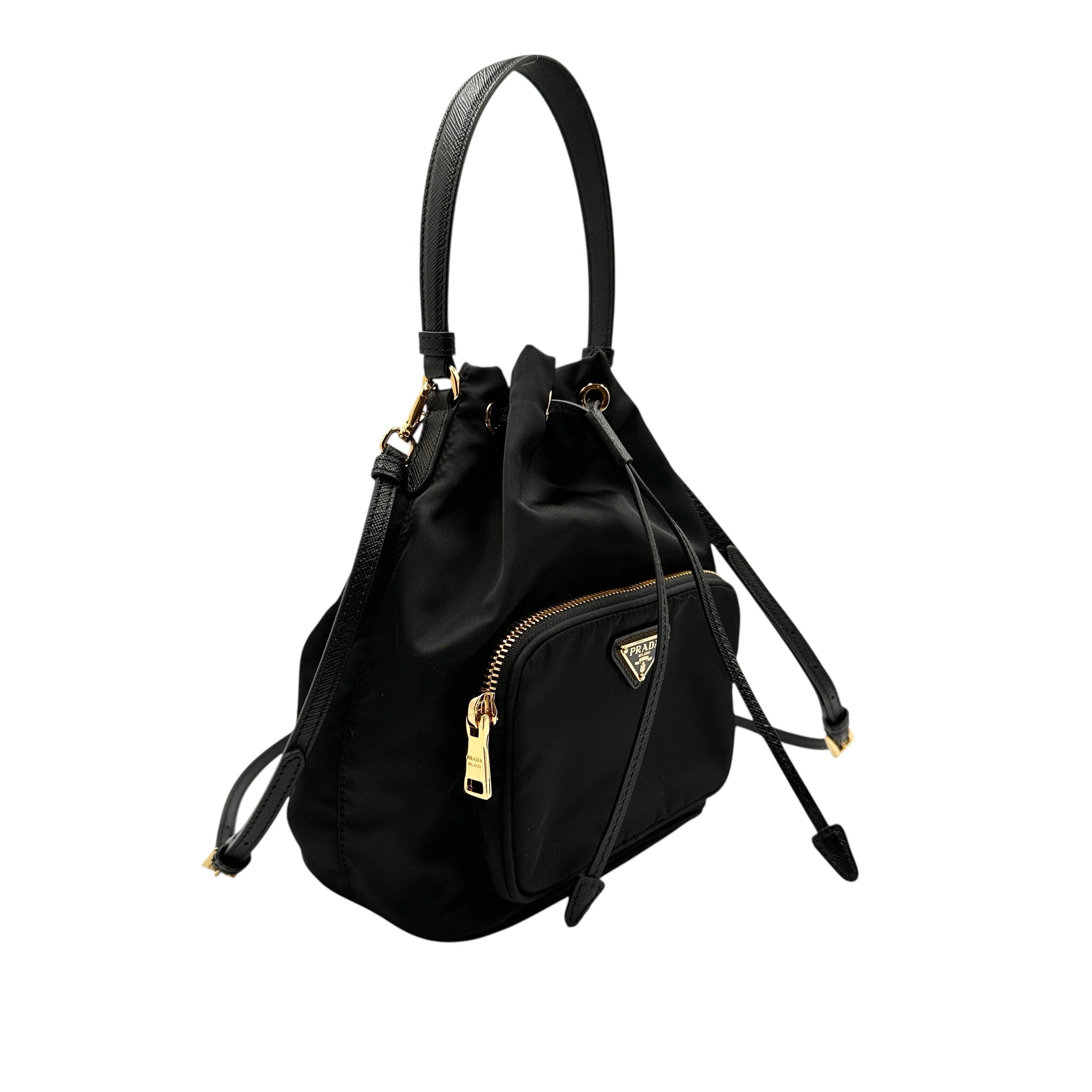 PRADA プラダ 1BH038 デュエット 巾着 2WAYバッグ