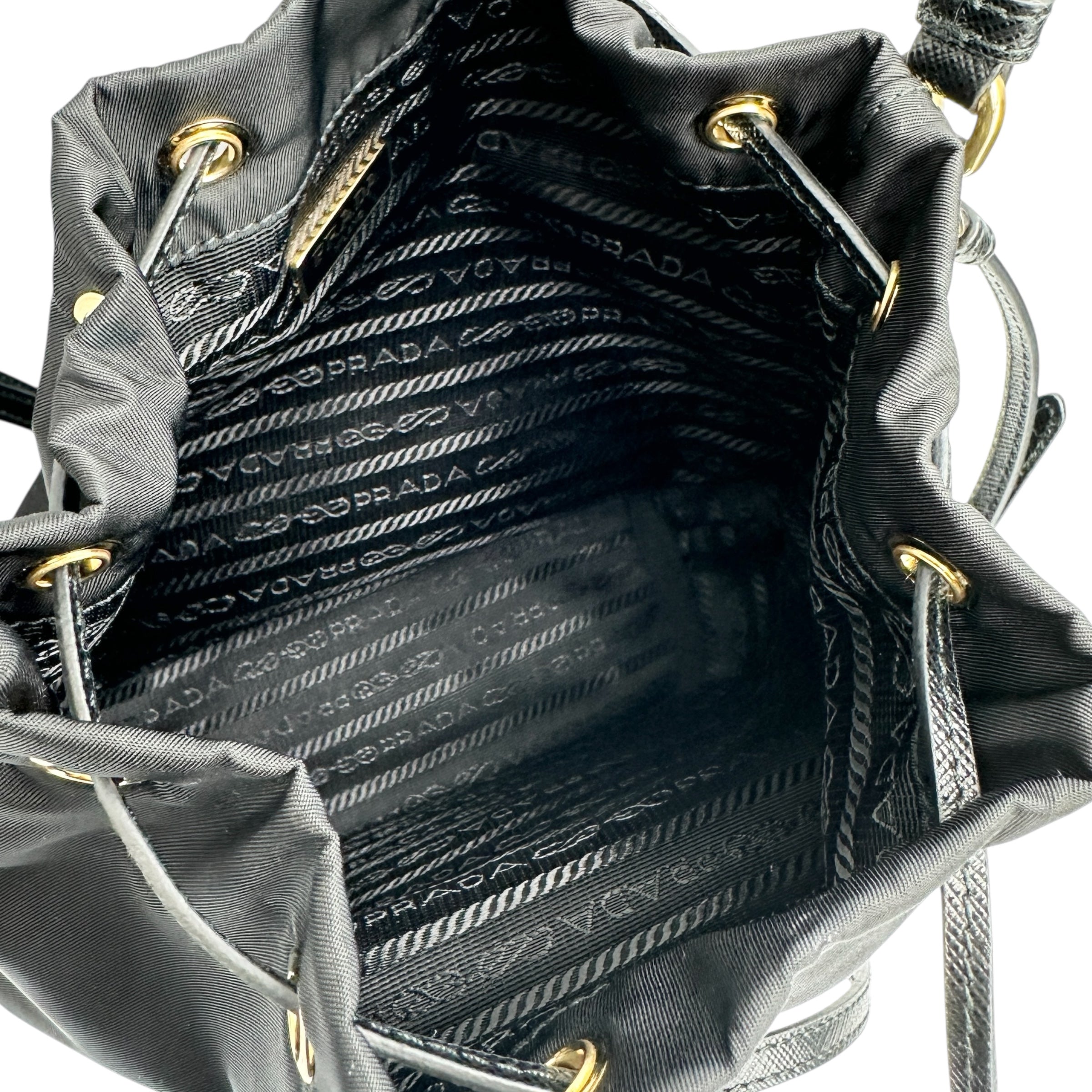 PRADA プラダ 1BH038 デュエット 巾着 2WAYバッグ