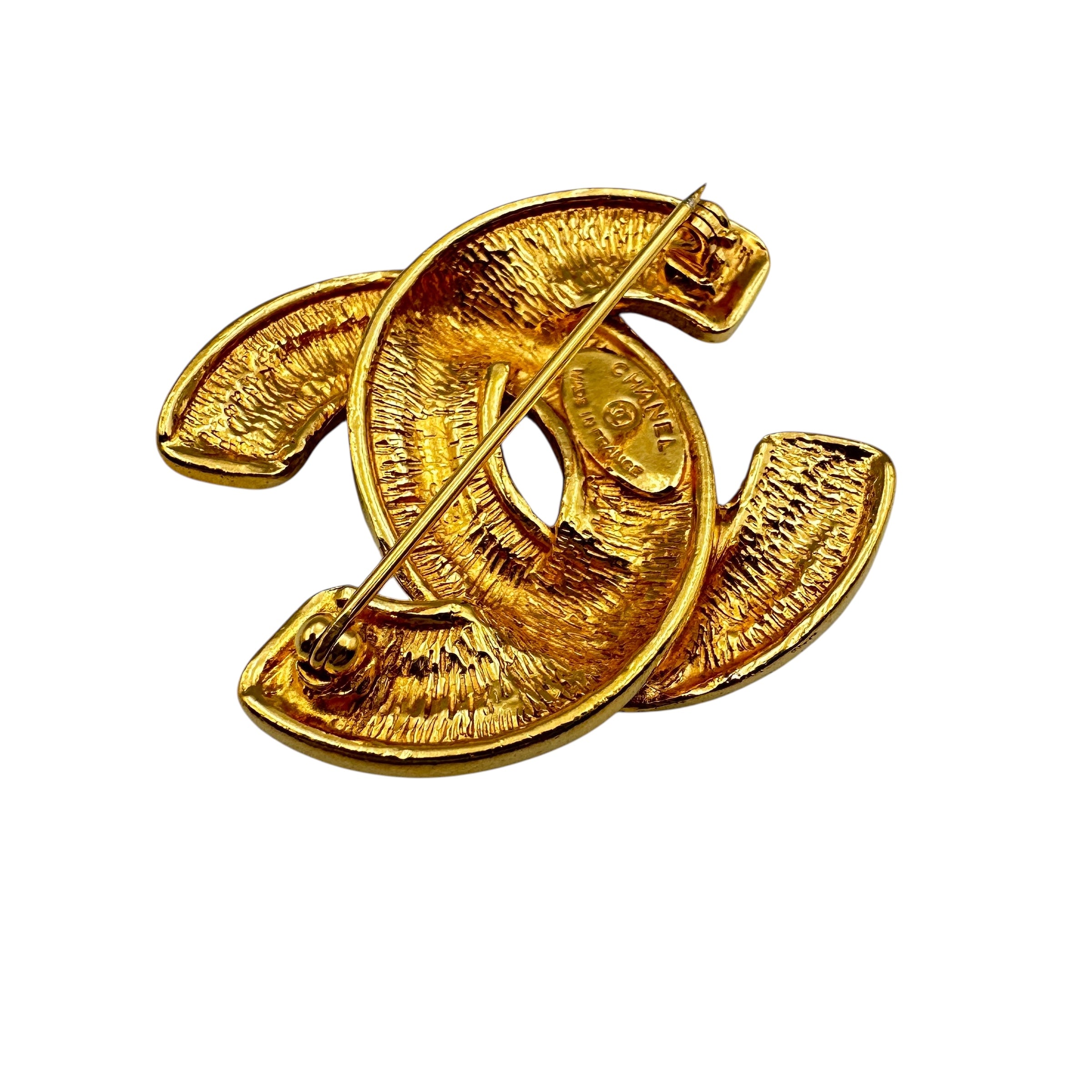 CHANEL シャネル ココマーク ブローチ ゴールド