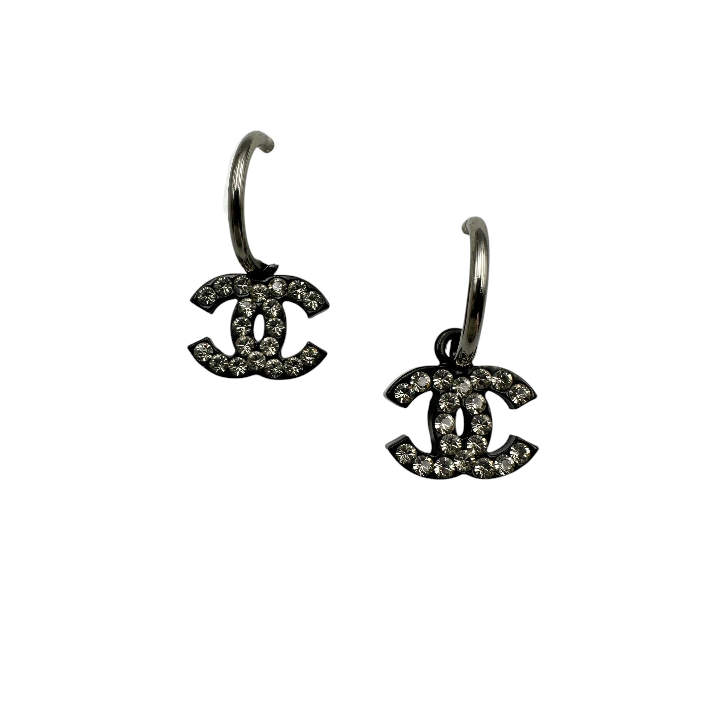 CHANEL シャネル 05A ココマーク ラインストーン ピアス