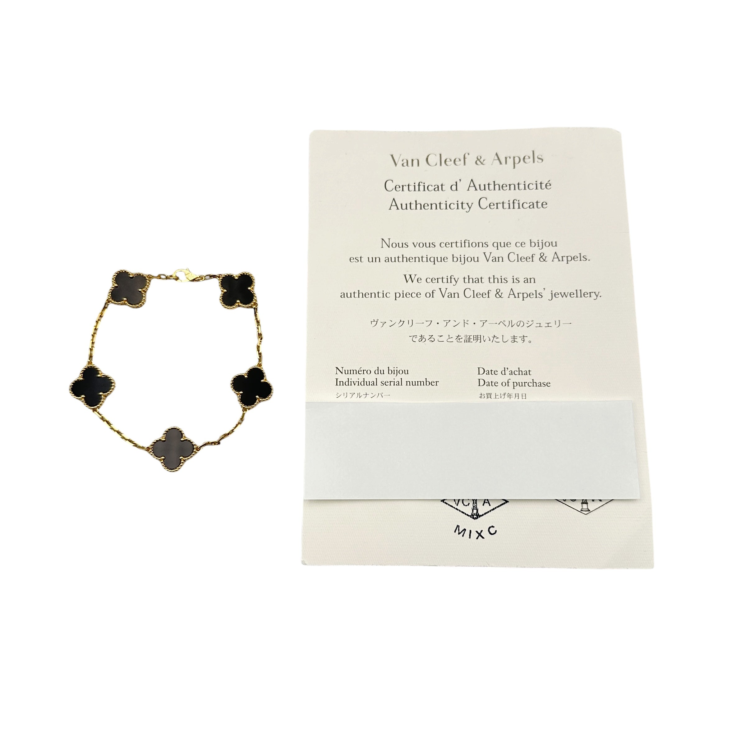 VanCleef & Arpels ヴァンクリーフ&アーペル ヴィンテージアルハンブラ ブレスレット オニキス