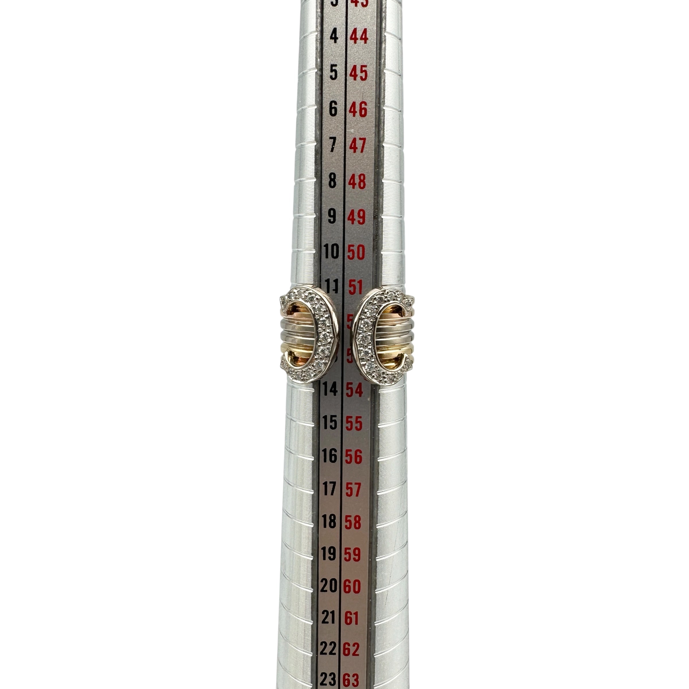 Cartier カルティエ 2Ⅽリング ダイヤ スリーゴールド