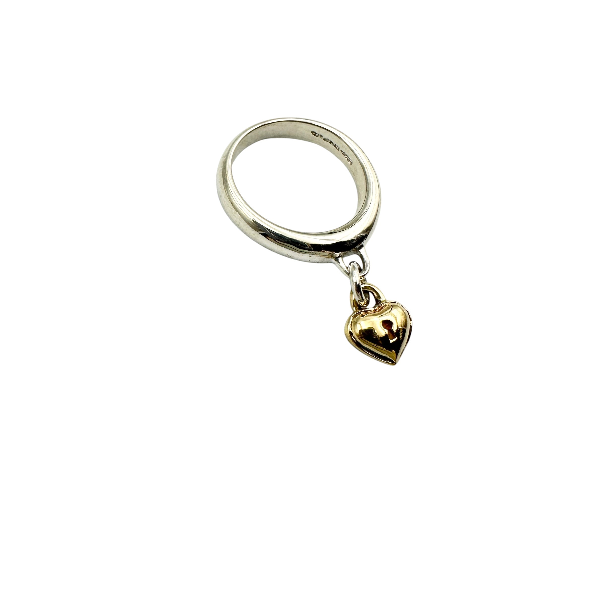 TIFFANY & Co. ティファニー ハートロックリング SV925×K18YG