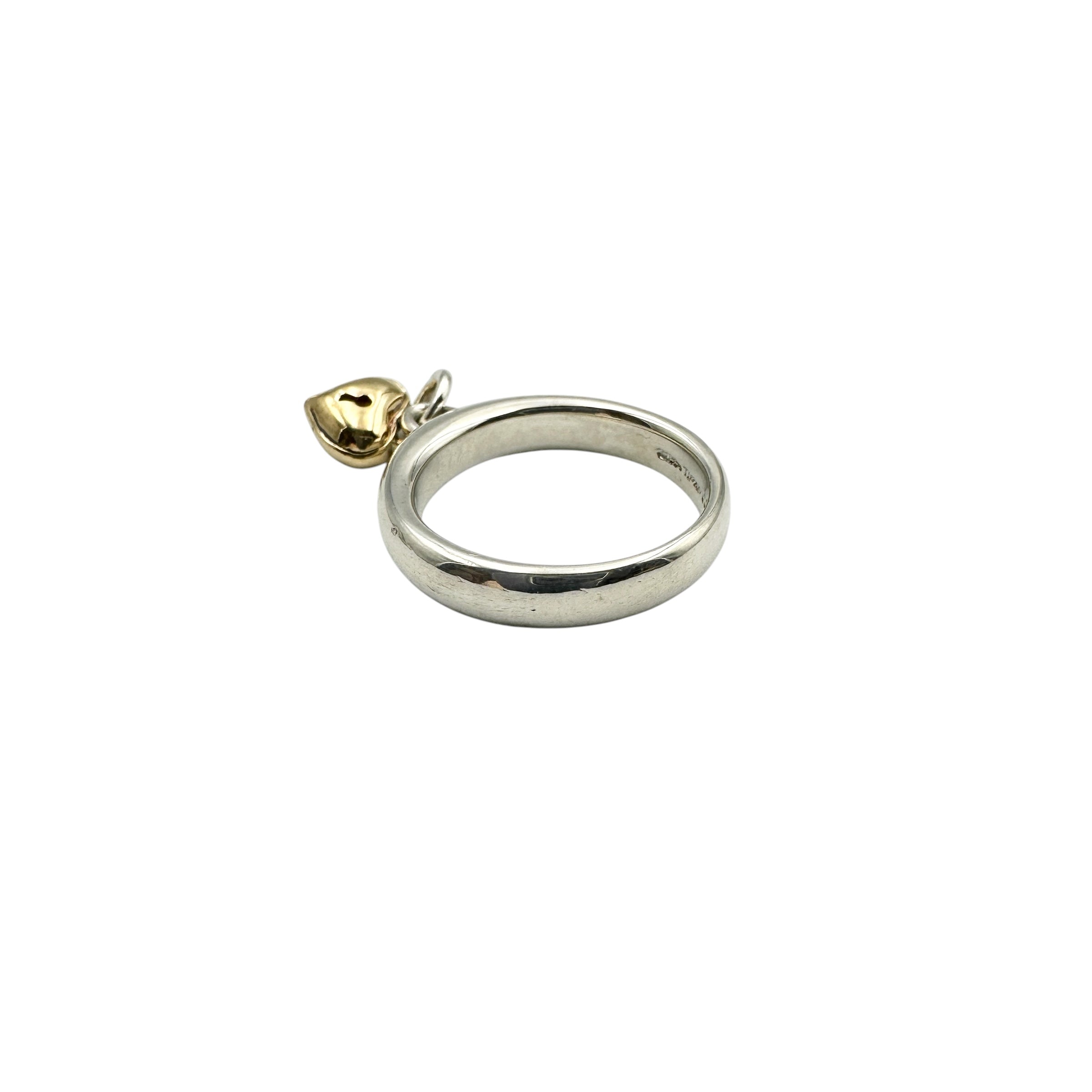 TIFFANY & Co. ティファニー ハートロックリング SV925×K18YG