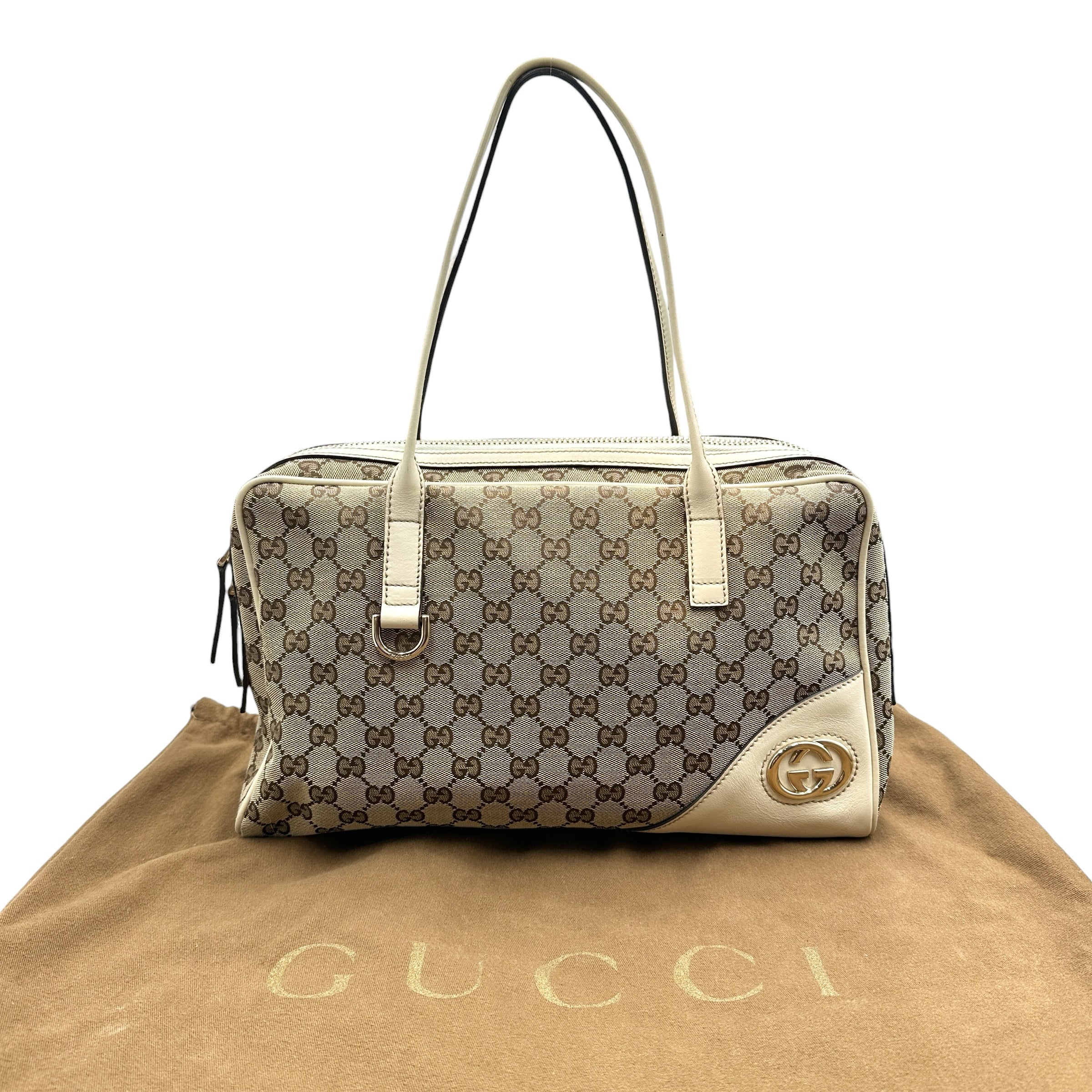 GUCCI グッチ  169971 ニューブリット GGキャンバス ハンドバッグ