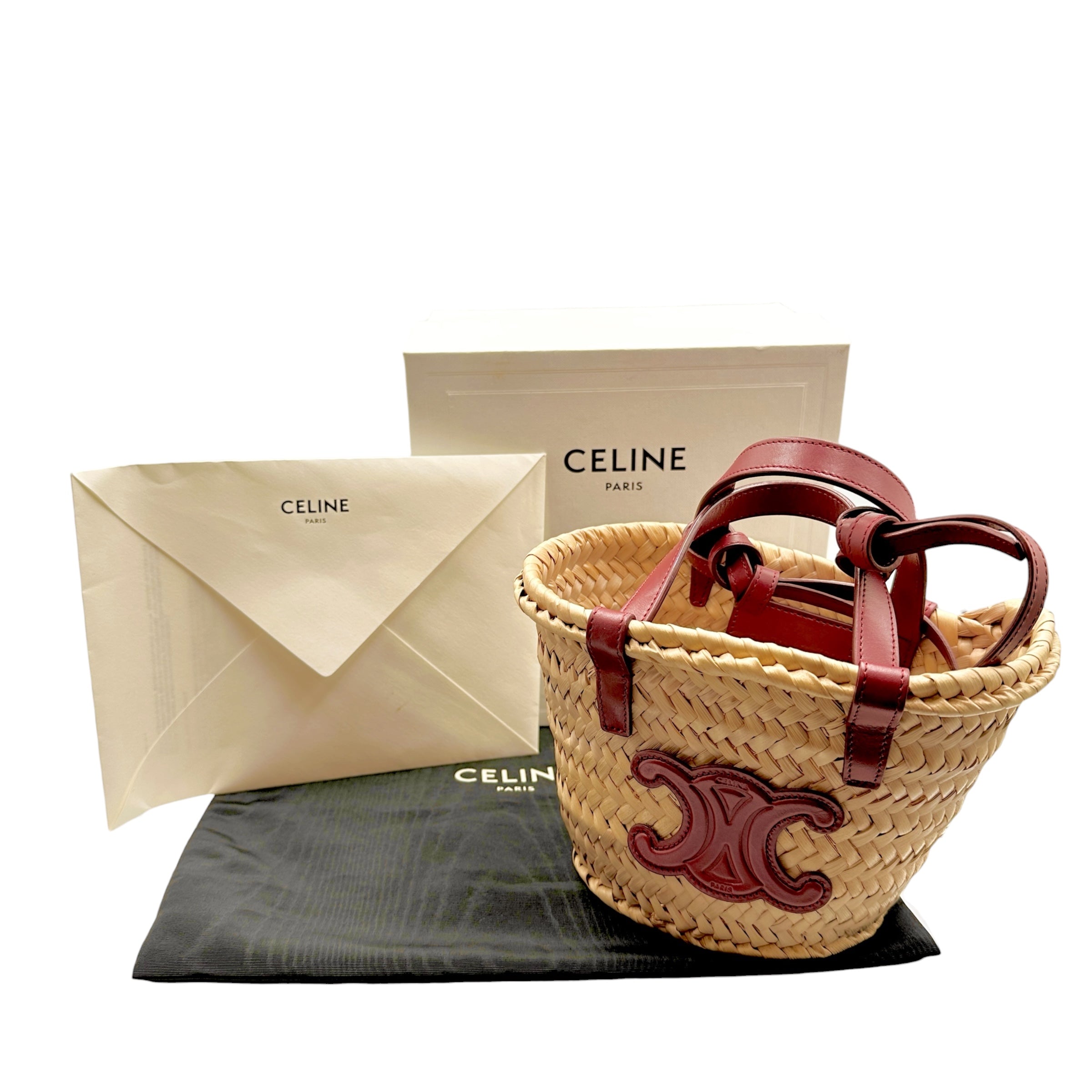 CELINE セリーヌ ミニトリオンフ パニエ 2WAYショルダーバッグ