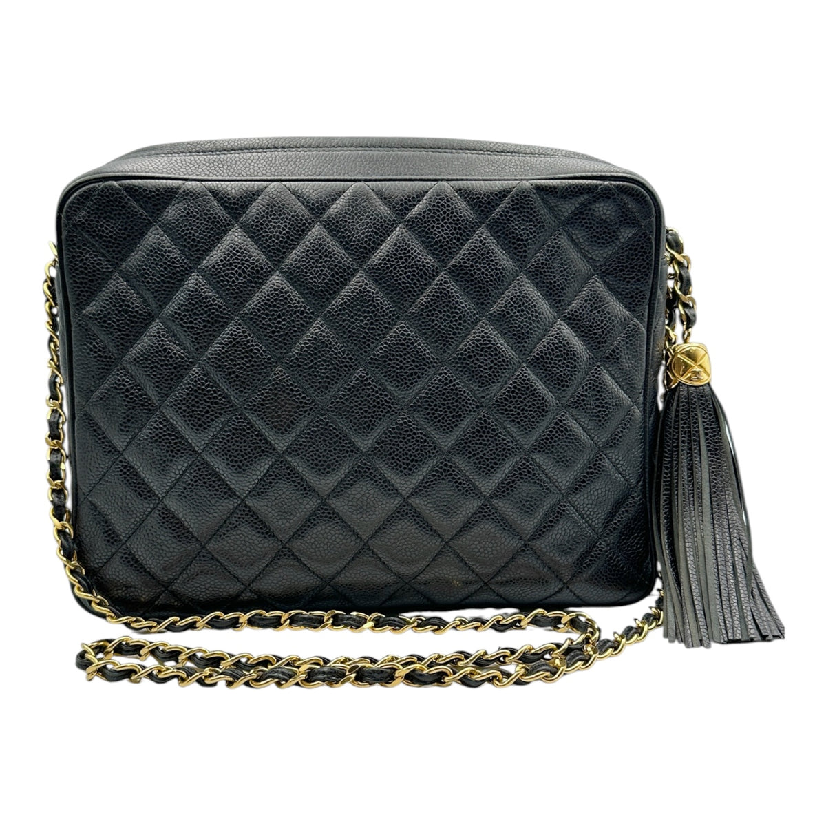CHANEL シャネル マトラッセ フリンジ付 チェーンショルダーバッグ